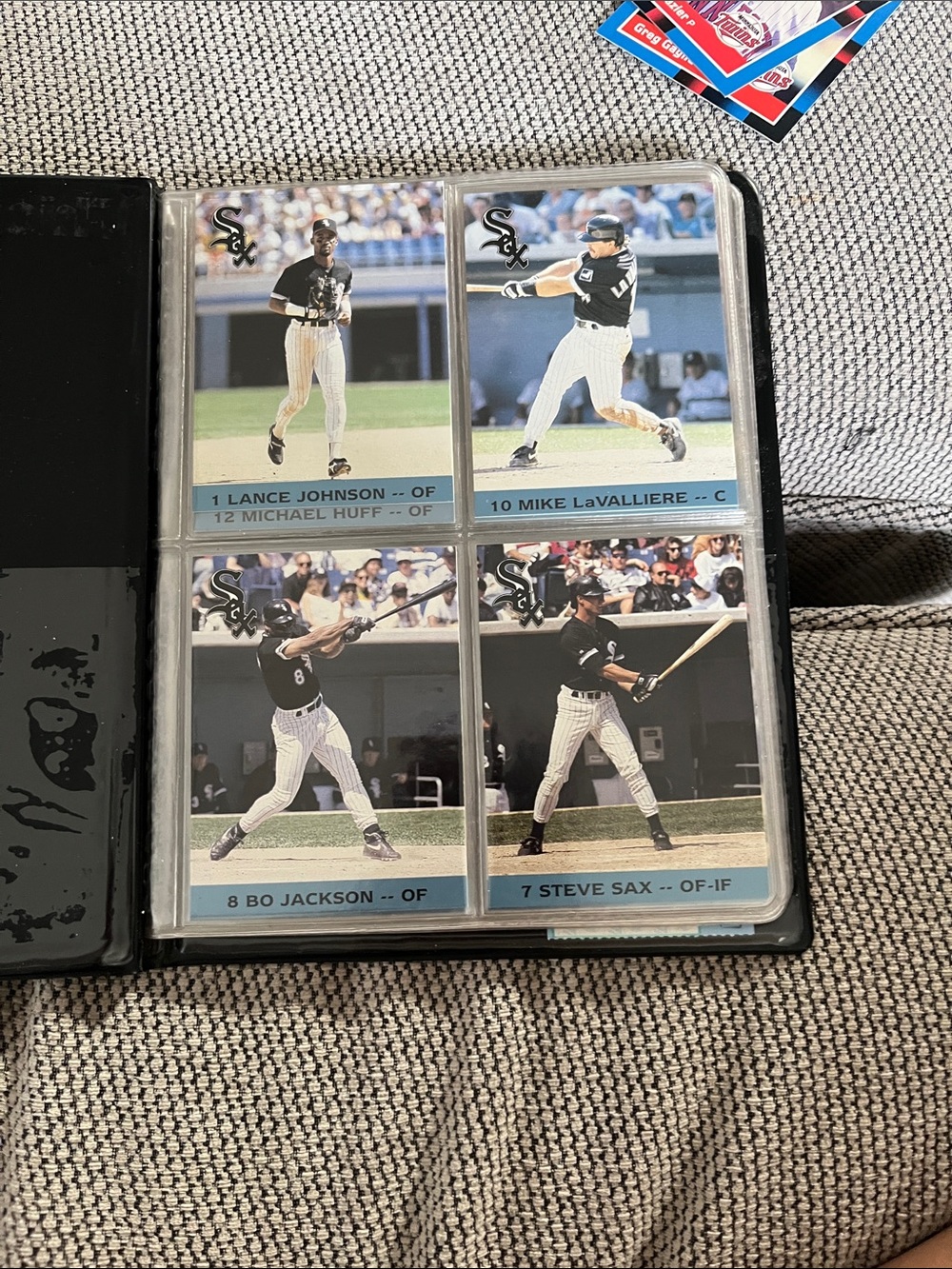 Baseball Card Binder Pages - Black Clear 9-Pocket Sheet (Pack)